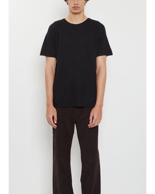 Frenckenberger Black Raglan Cashmere T-shirt Mono