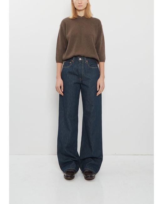 6397 Blue Wide Cotton Jean