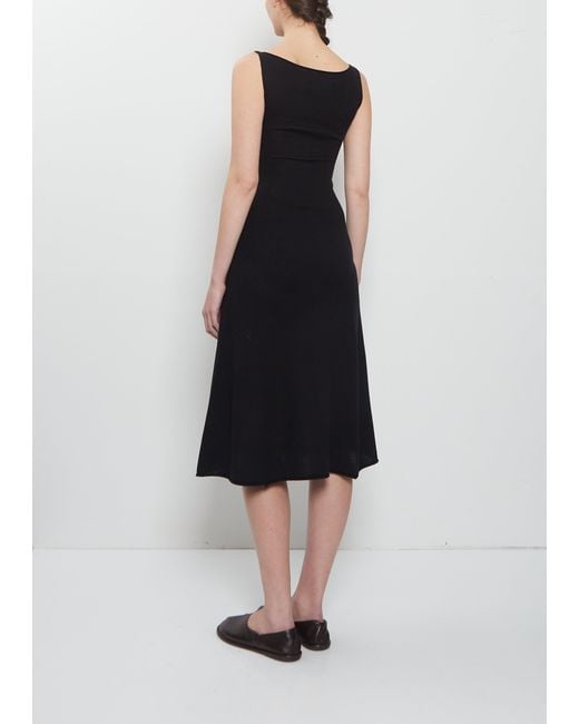 Extreme Cashmere Black N°468 Gabrielle Merino Wool Cashmere Dress