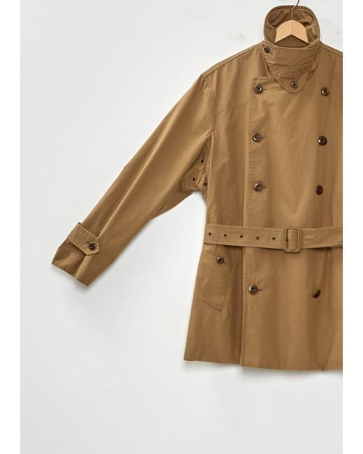 Lemaire Natural Cropped Cotton Trench