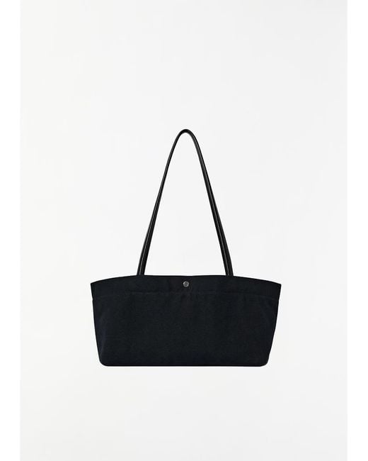 The Row White Idaho Canvas Shoulder Bag
