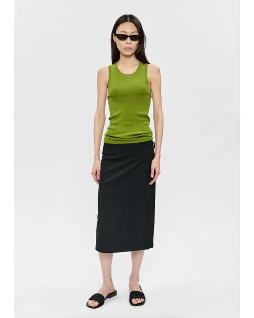 6397 Green Heirloom Knit Tank
