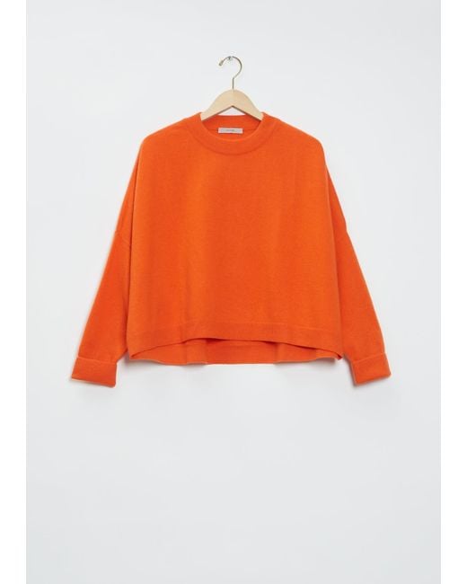 Dusan Orange Chunky Cashmere Sweater