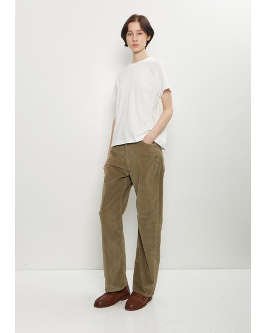 Studio Nicholson White Denjo Corduroy Pant