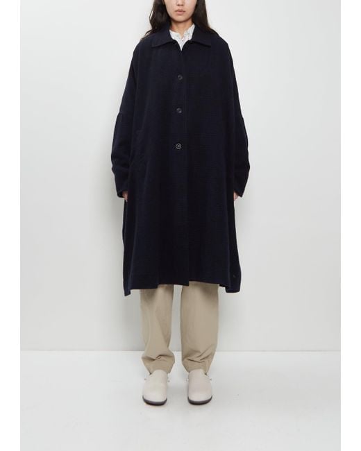 Electric Blue Wool & Cashmere Coat