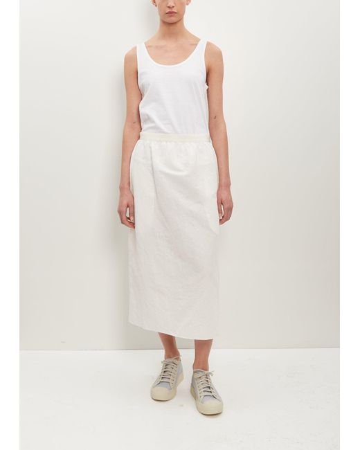 Sofie D'Hoore White So Pencil Linen-cotton Skirt