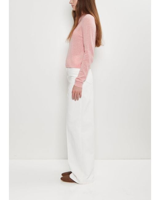 Begg x Co White Cou Cou Cashmere Crew Sweater