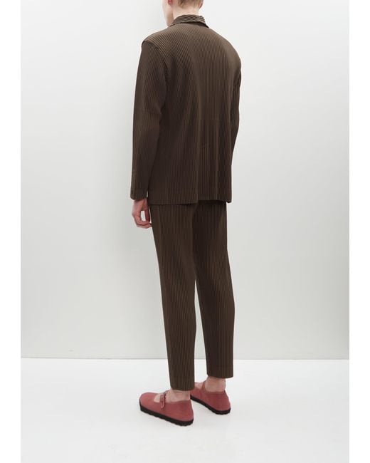 Homme Plissé Issey Miyake Brown Tailored Pleats 1 Jacket