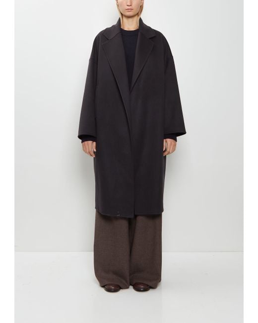 Dusan Black Oversized Double Face Cashmere Coat