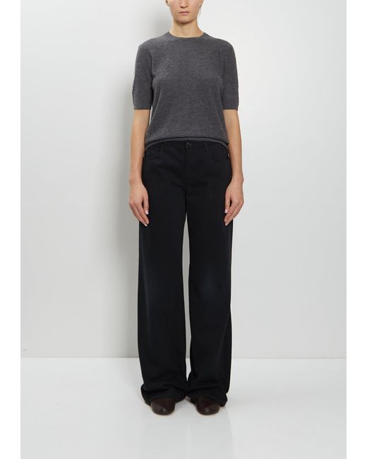 The Row Black Eglitta Cotton Jean