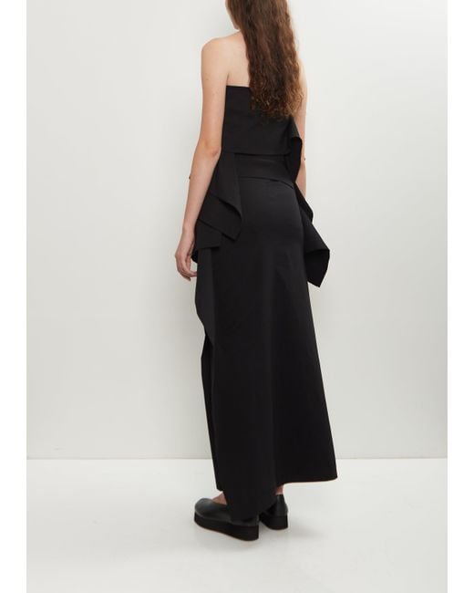 Issey Miyake Black Washi Paper Collapsing Sculpture Shirt