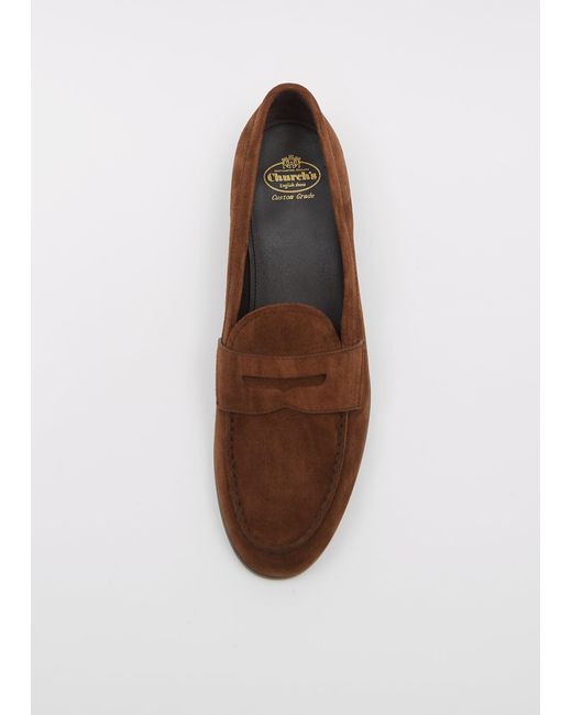 Church's White Natalie Suede Leather Loafer