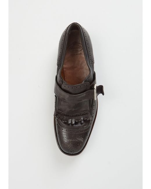 Church's White Shanghai Distressed Leather Loafer