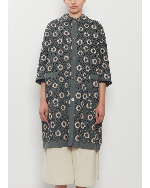 Minä Perhonen Multicolor Candy Flower Linen Coat