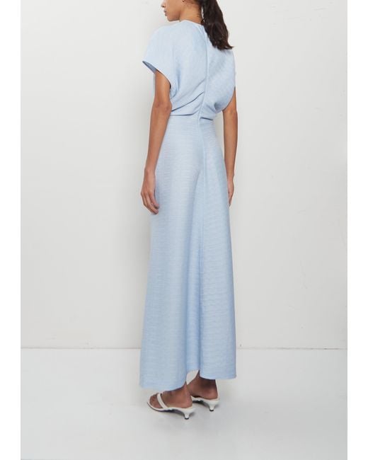 Totême Blue Slouch Waist Dress