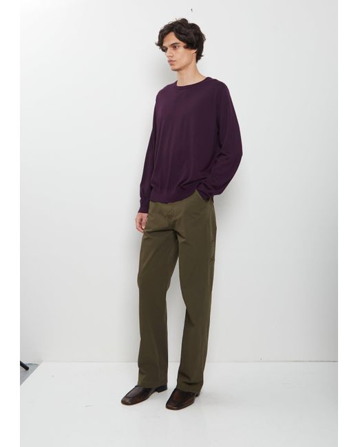 Dries Van Noten Purple Muchas Merino Wool Sweater