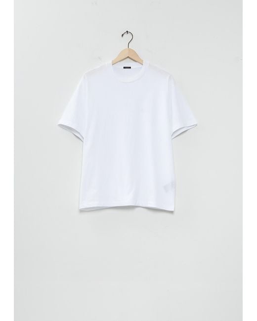 Comoli Men White Cotton Jersey Short-sleeve T-shirt