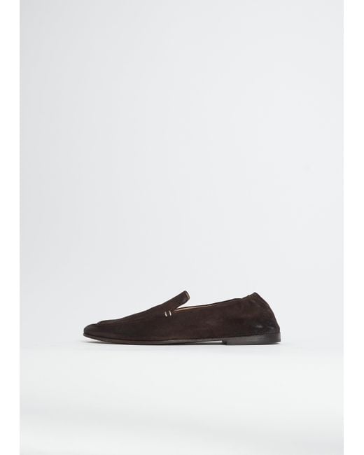 Marsèll White Distesa Suede Loafer