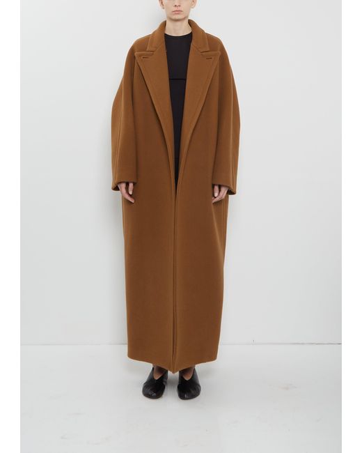 FFORME Brown Yves Wool Cocoon Coat