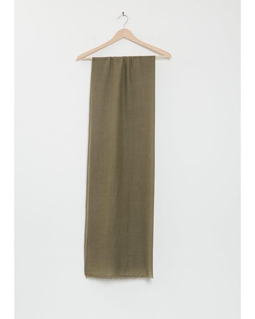 Denis Colomb Green Summer Lung Ta Cashmere Stole