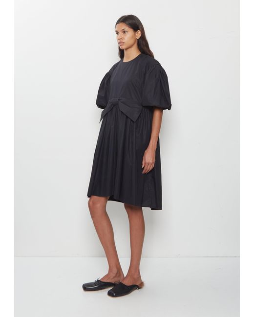 Simone Rocha Blue Mini Puff Sleeve Bow Dress