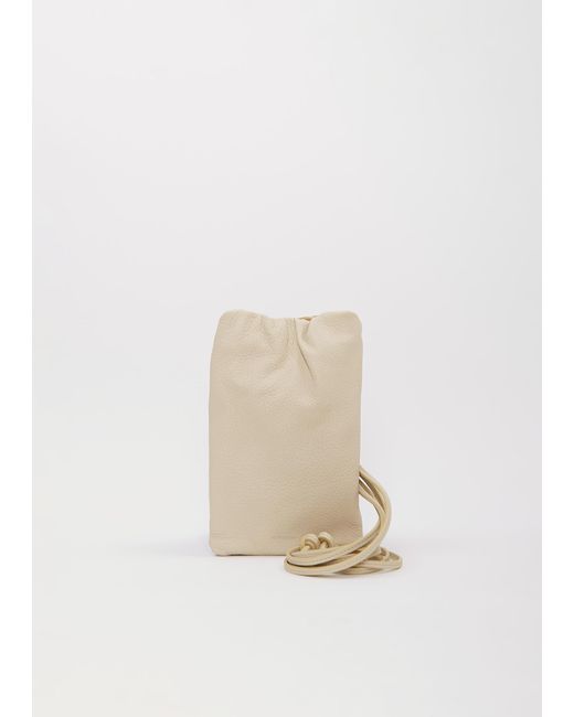 The Row White Bourse Leather Phone Case