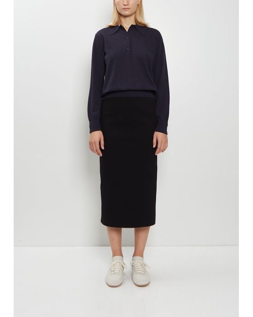 High Sport Blue Geo Petra Stretch Cotton Skirt