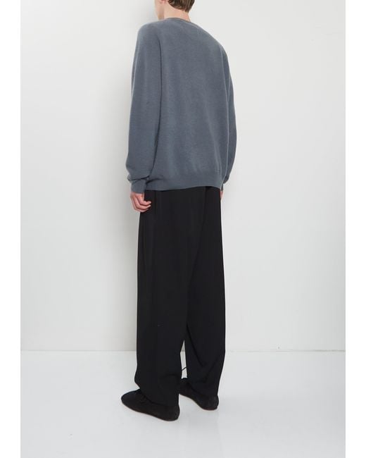 Frenckenberger Blue Bf R-neck Cashmere Sweater