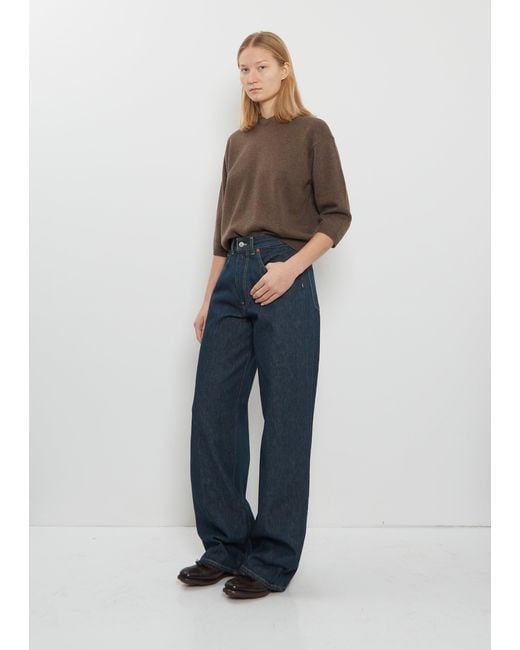 6397 Blue Wide Cotton Jean