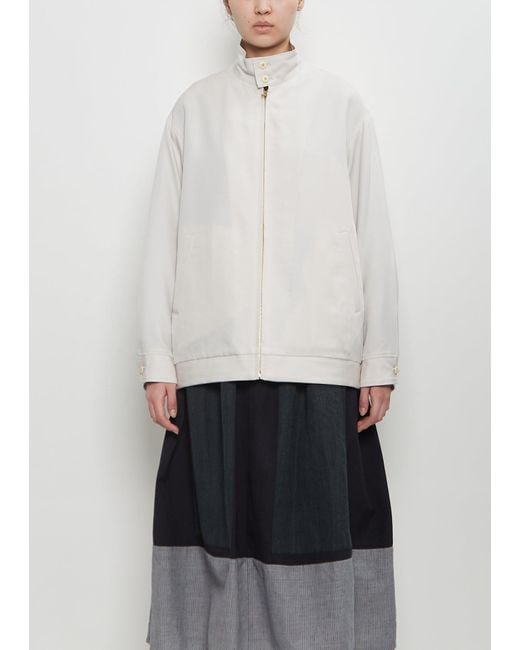 Visvim White Wool Silk Ketchikan Jacket
