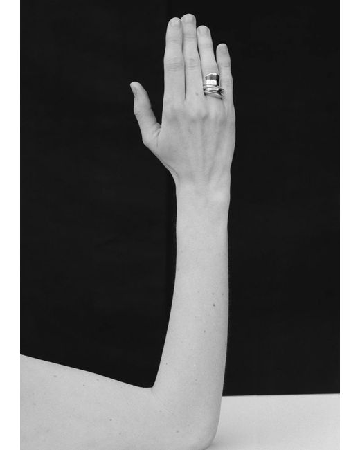 Sophie Buhai Natural Disc And Dimple Ring Set