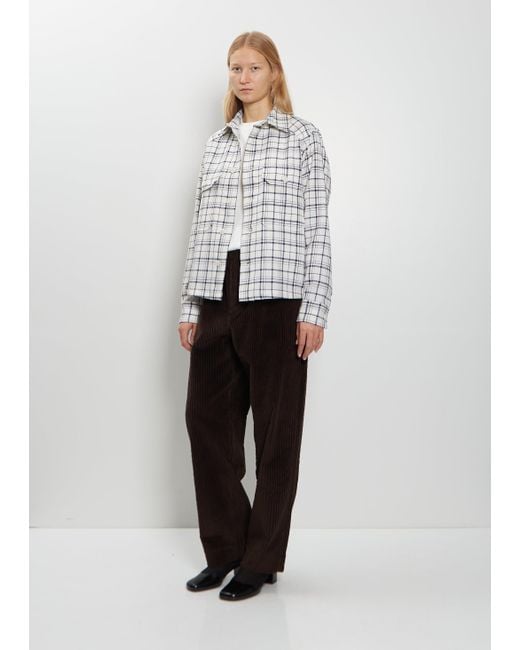 Meta Campania Collective Gray Juergen Wool Check Overshirt