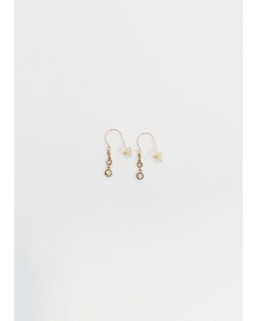 Noguchi Bijoux White Bijoux Tsubu Pendant Earrings