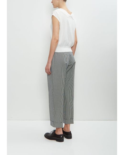 Margaret Howell White Cotton Linen Collared Vest