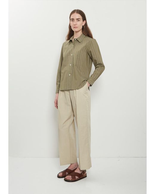 Margaret Howell Natural Simple Cotton Silk Shirt