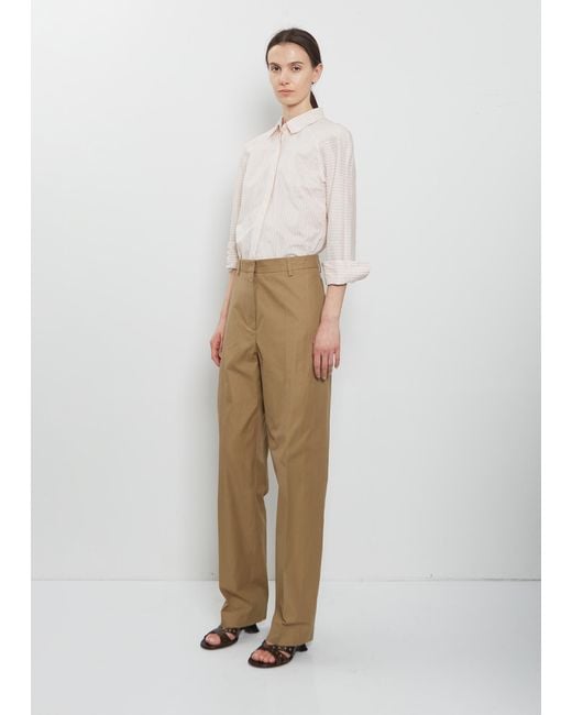 Dries Van Noten White Pilar Cotton Pants