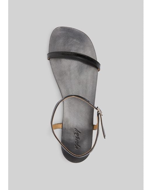 Marsèll White Sotille Ankle Strap Leather Sandals