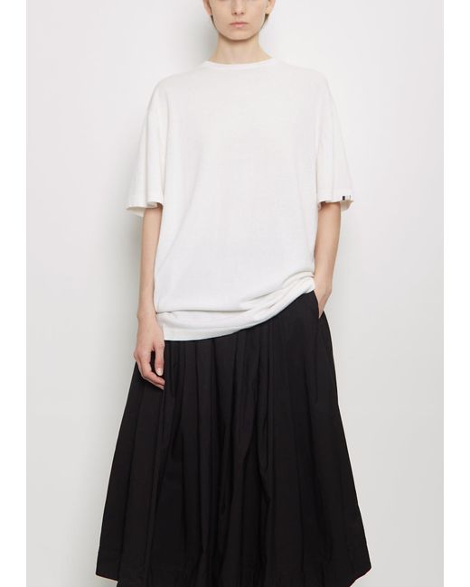 Extreme Cashmere White N°269 Rik Cotton Cashmere Top