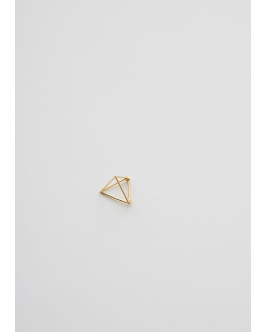 Shihara White Triangle Earring 10