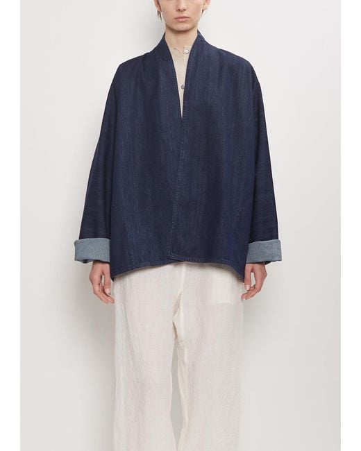 Sofie D'Hoore Blue Cairo Washed Denim Kimono Jacket