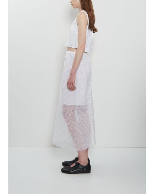 CECILIE BAHNSEN Black Deeba Cotton Top