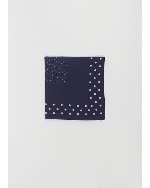 Visvim Blue Dot Bandana — Navy