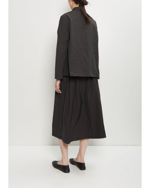 Apuntob Black Technical Notch Collar Light Jacket