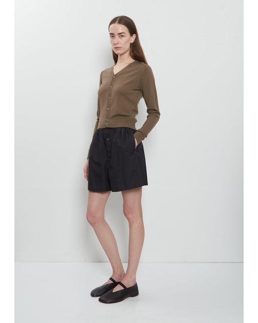 Lemaire White V-neck Buttoned Wool Cardigan