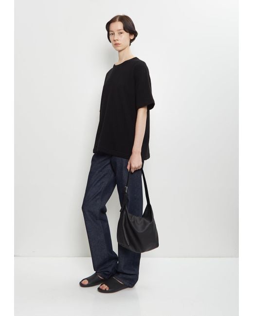The Row Black Isa Leather Bag