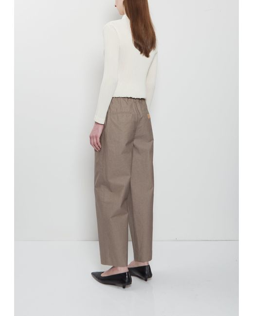 Issey Miyake Brown Pigment Dyed Wide Leg Pants
