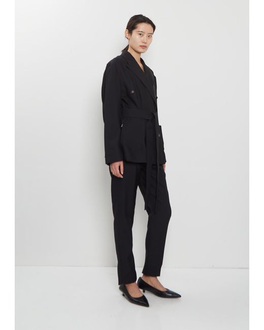 Setchu Black Origami Wool Blend Rubelia Jacket
