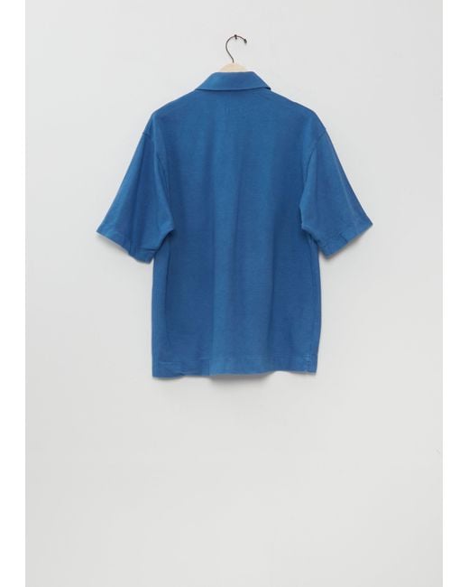 Arpenteur Blue Opto S Jersey Button Front Shirt
