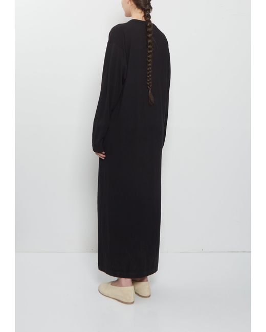 Extreme Cashmere Black N°480 Invite Cashmere Cotton Dress
