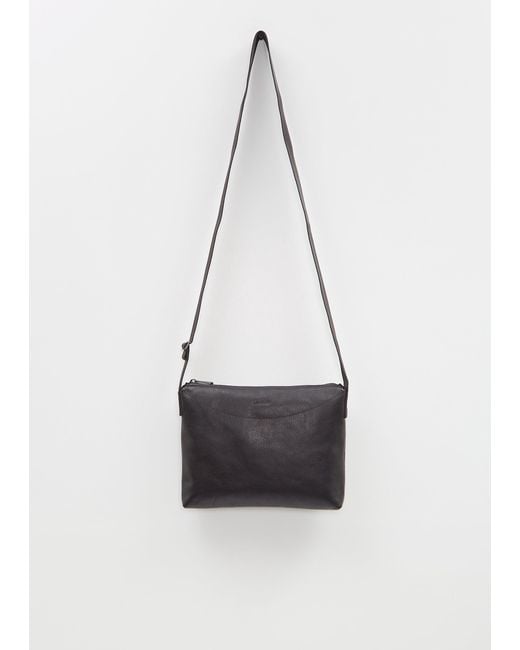 Lemaire White Folio Leather Bag, Small